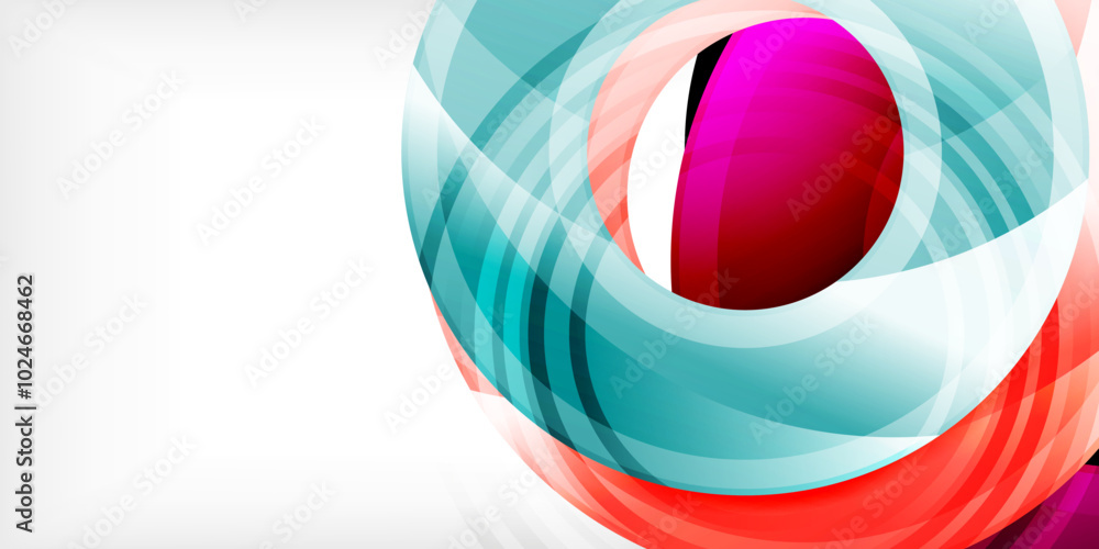 Obraz premium Circles, round elements, ring shapes premium background. Vector Illustration For Wallpaper, Banner, Background, Card, Book Illustration, landing page