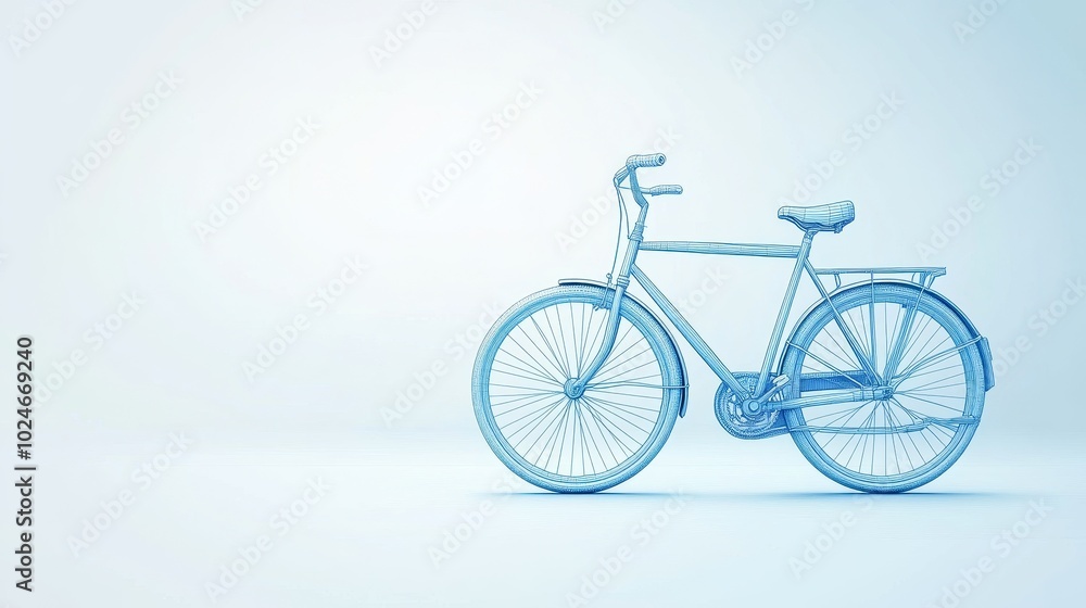 Minimalist Bicycle in Blue Minimalist Bicycle in Blue