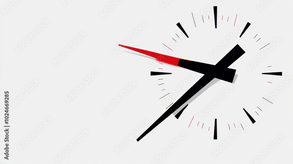 Minimalist Modern Wall Clock with Unique Abstract Design