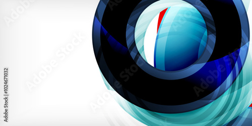 Circles, round elements, ring shapes premium background. Vector Illustration For Wallpaper, Banner, Background, Card, Book Illustration, landing page