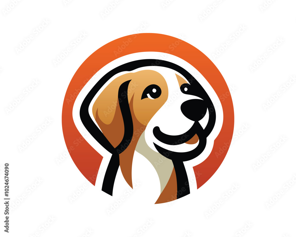 Dog logo design icon vector illustration Dog logo design icon vector illustration