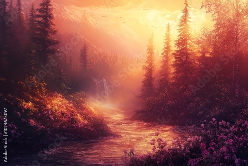 A stunning natural landscape with warm tones and a vibrant social media cover. The natural elements are beautiful and inviting, adding to the sense of art. The warm colors create a cozy atmosphere. 