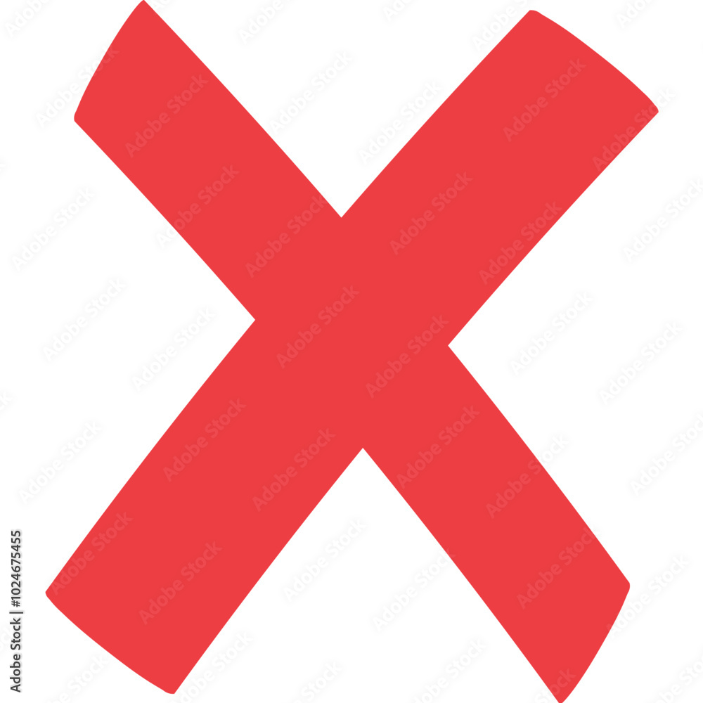 Fototapeta premium Cross Mark Icon