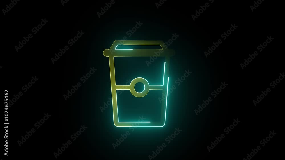 Elevate Your Aesthetic: Captivating Drinking Icon with a Dazzling Neon Glow Elevate Your Aesthetic: Captivating Drinking Icon with a Dazzling Neon Glow