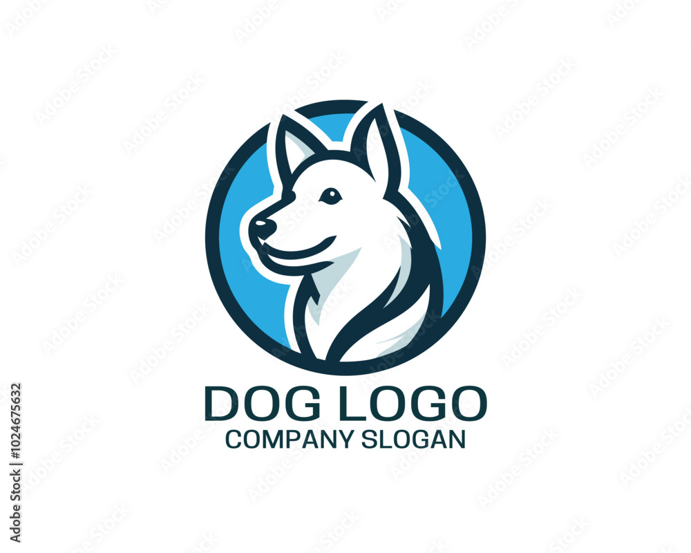 Dog logo design icon vector illustration Dog logo design icon vector illustration