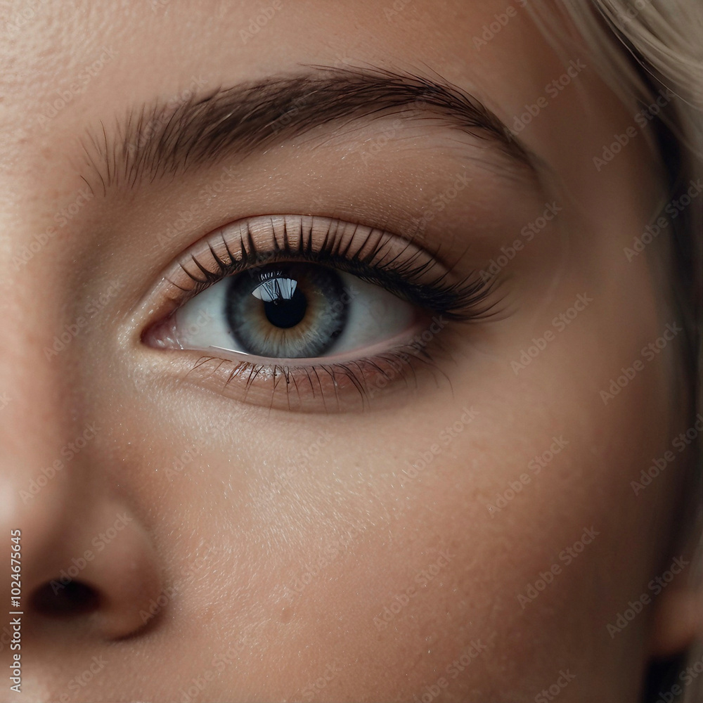 Obraz premium Close-up of a woman’s eye