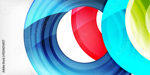 Circles, round elements, ring shapes premium background. Vector Illustration For Wallpaper, Banner, Background, Card, Book Illustration, landing page