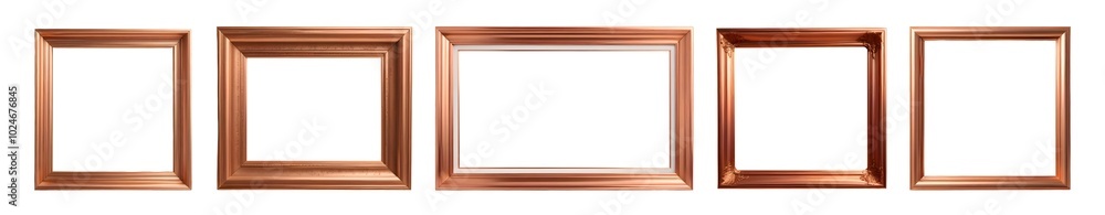 Set of Copper photo frames Set of Copper photo frames