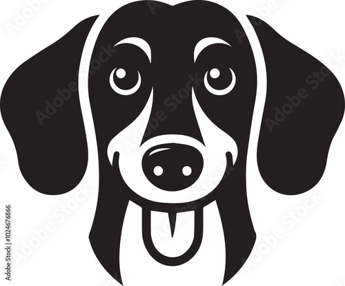 Dachshund dog cute vector