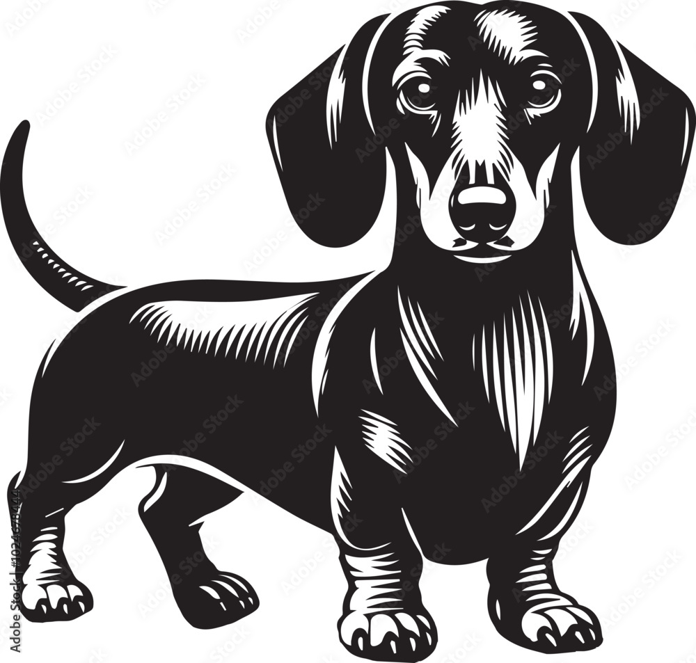 Dachshund dog cute vector Dachshund dog cute vector
