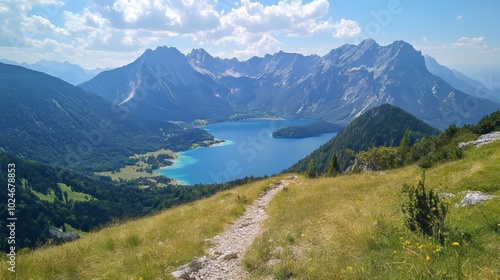 Mountaintop to lakeside scenery