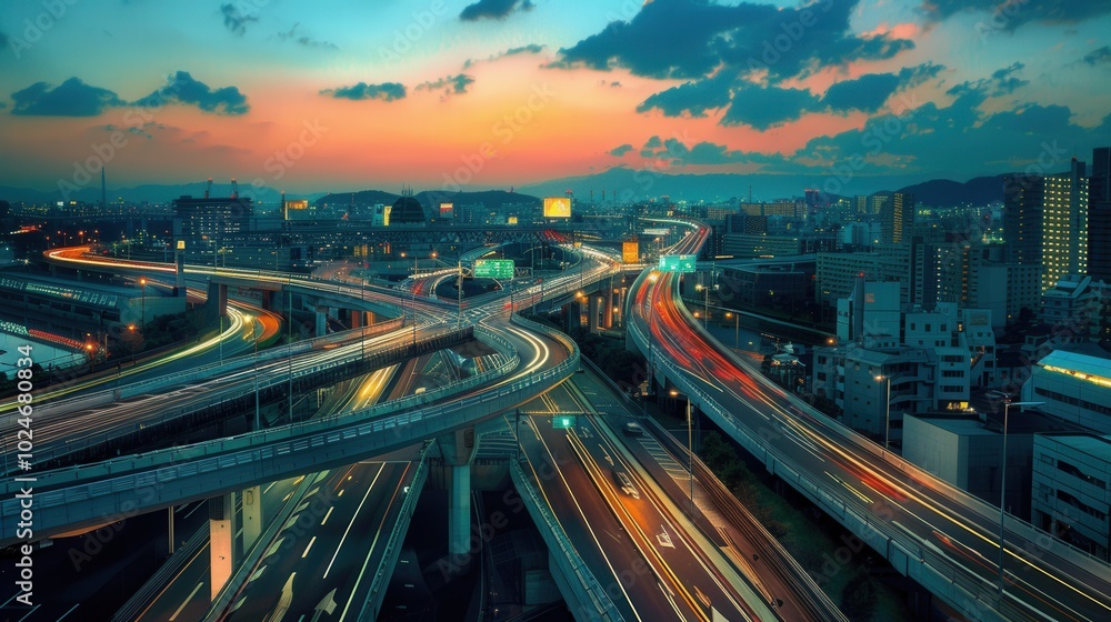 Obraz premium Futuristic Transportation. High detailed wallpaper 702