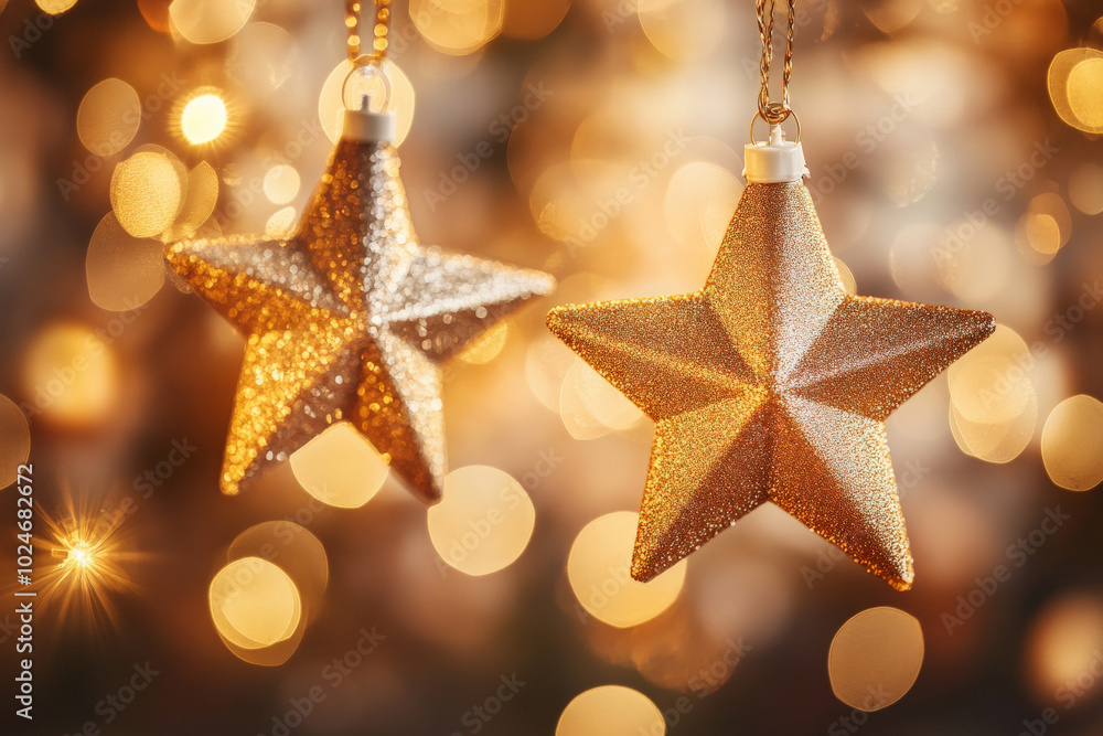 Warm, glowing star-shaped lights stand out against a rich golden background. The bokeh effect highlights a soft blur of sparkling light, with circles of varying sizes creating a cozy and festive mood. Warm, glowing star-shaped lights stand out against a rich golden background. The bokeh effect highlights a soft blur of sparkling light, with circles of varying sizes creating a cozy and festive mood.