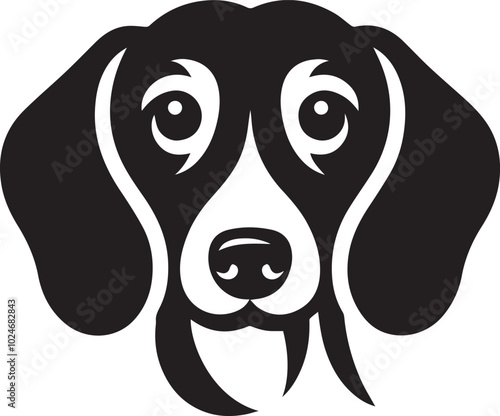 Dachshund dog cute vector