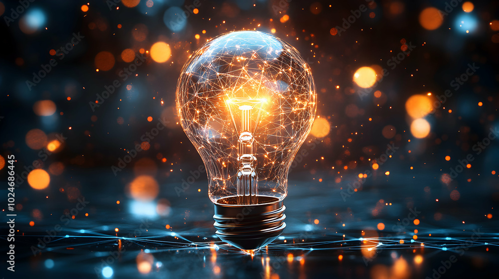 light bulb on the dark background light bulb on the dark background