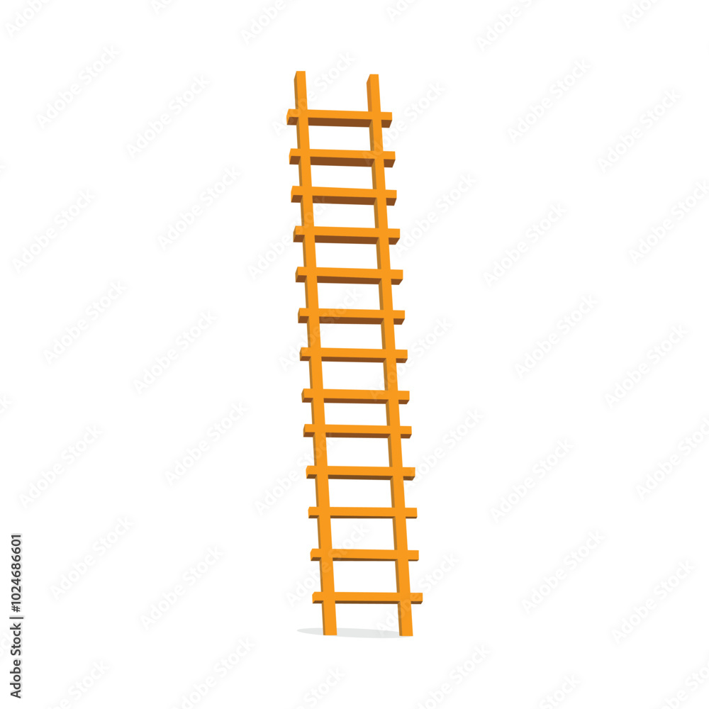vector illustration of ladder on white background vector illustration of ladder on white background