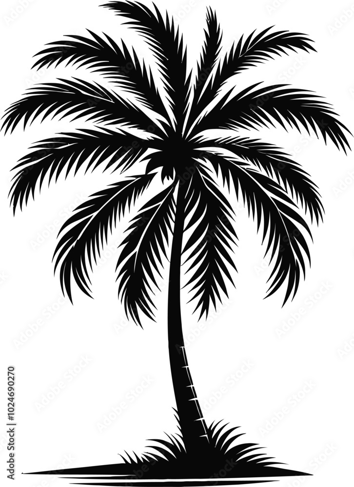 Fototapeta premium palm tree silhouette