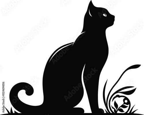 black cat silhouette