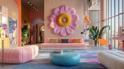 Daisy decor in pink