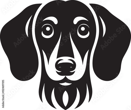 Dachshund dog cute vector