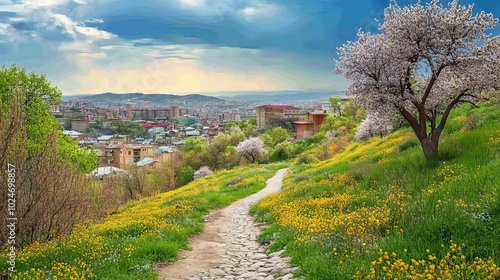 Springtime beauty in Yerevan photo