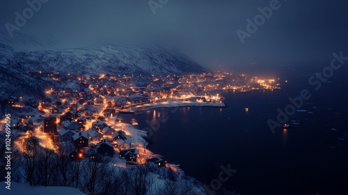 Honningsvag, Norway's northernmost city. photo