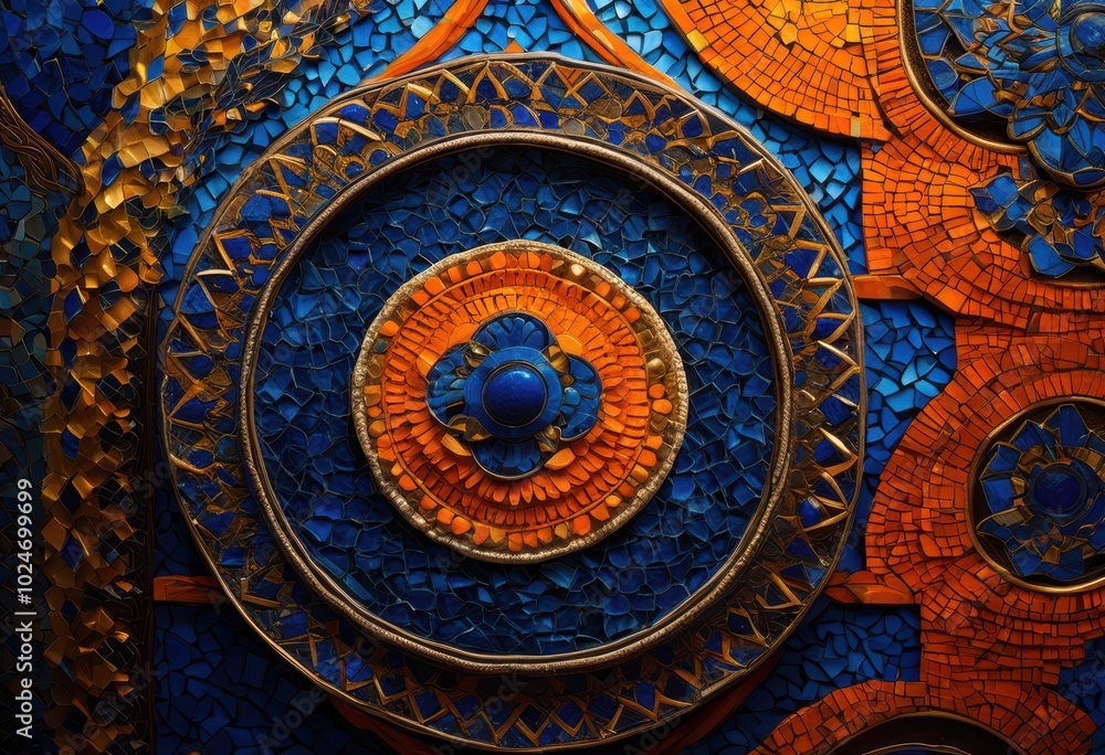 Fototapeta premium vibrant close textured wall surfaces showcasing rich patterns colors uniquely elaborate designs, aesthetic, backdrop, banquette, beam, bezel, blur, detail