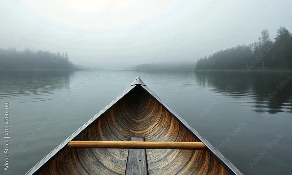 Canoe Trip Through Foggy Lake Canoe Trip Through Foggy Lake