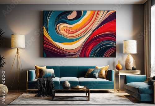 vivid canvas textures combining bright colors unique patterns stunning dynamic wall art displays home office, abstract, textured, colorful, decor, artwork photo