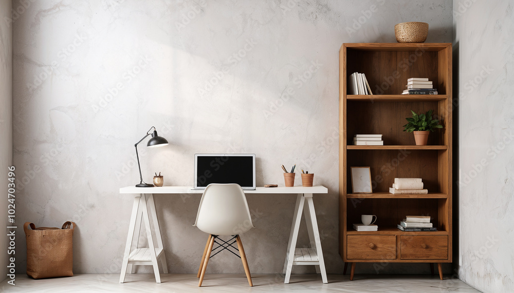 Fototapeta premium modern, minimal style workspace