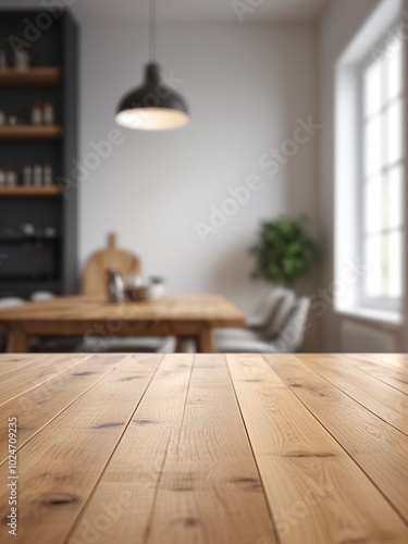 Table in modern living room
