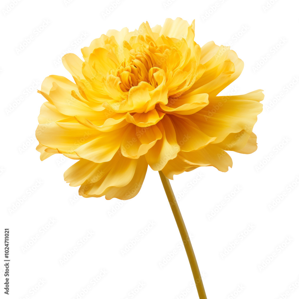 Fototapeta premium mustard flower isolated on white.