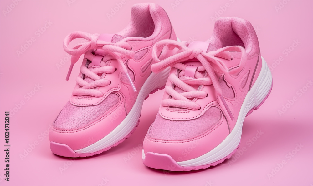 pink shoes isolated on a white background pink shoes isolated on a white background