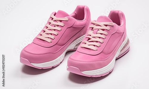 pink shoes isolated on a white background