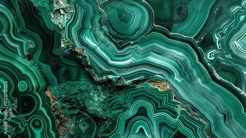 Close-up of green malachite...