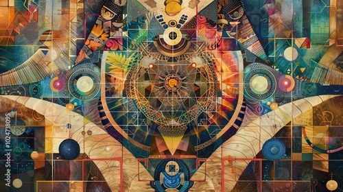 Intricate abstract artwork ...