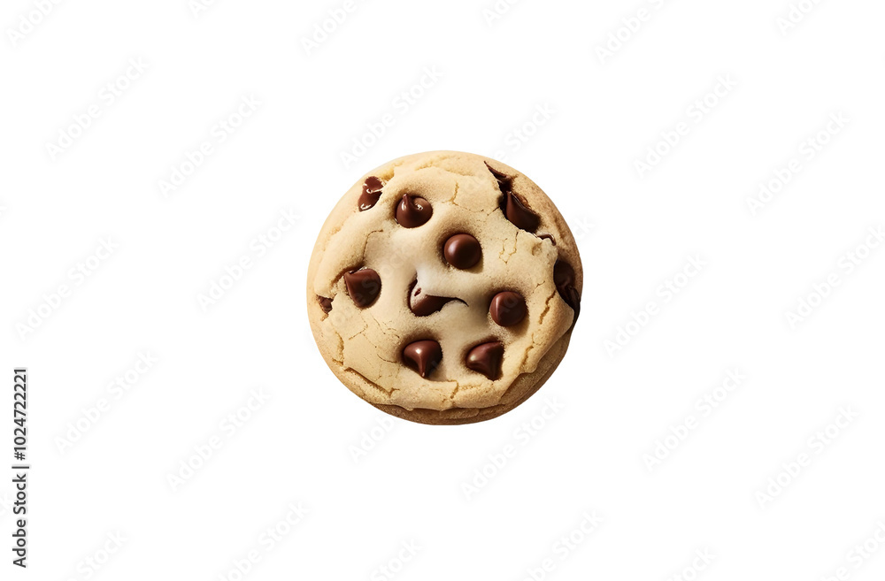 Chocolate chip cookie isolated on transparent png Chocolate chip cookie isolated on transparent png