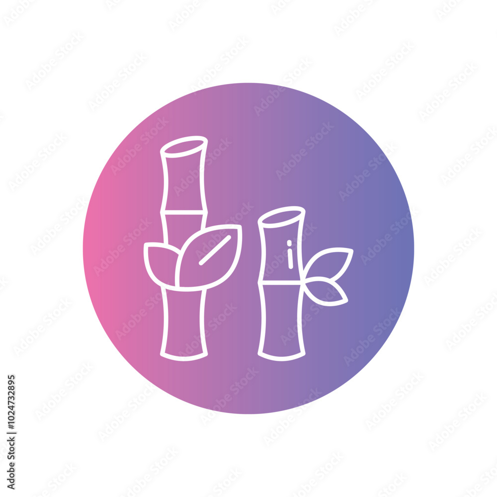 Bamboo vector icons stock illustration Bamboo vector icons stock illustration
