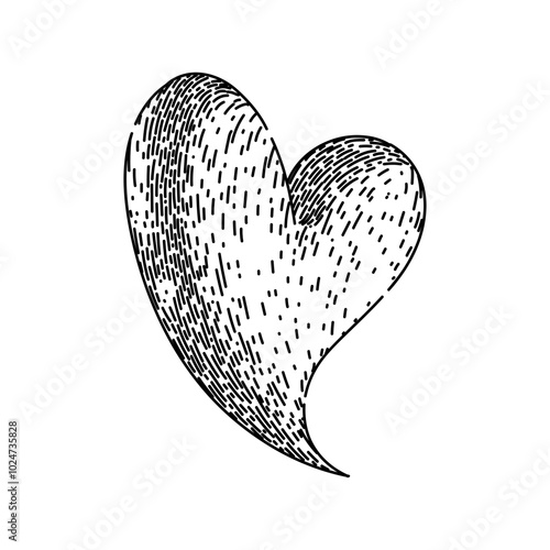 cardiology heart hand drawn. cardiovascular heartbeat, pulse rhythm, ventricle aorta cardiology heart vector sketch. isolated black illustration