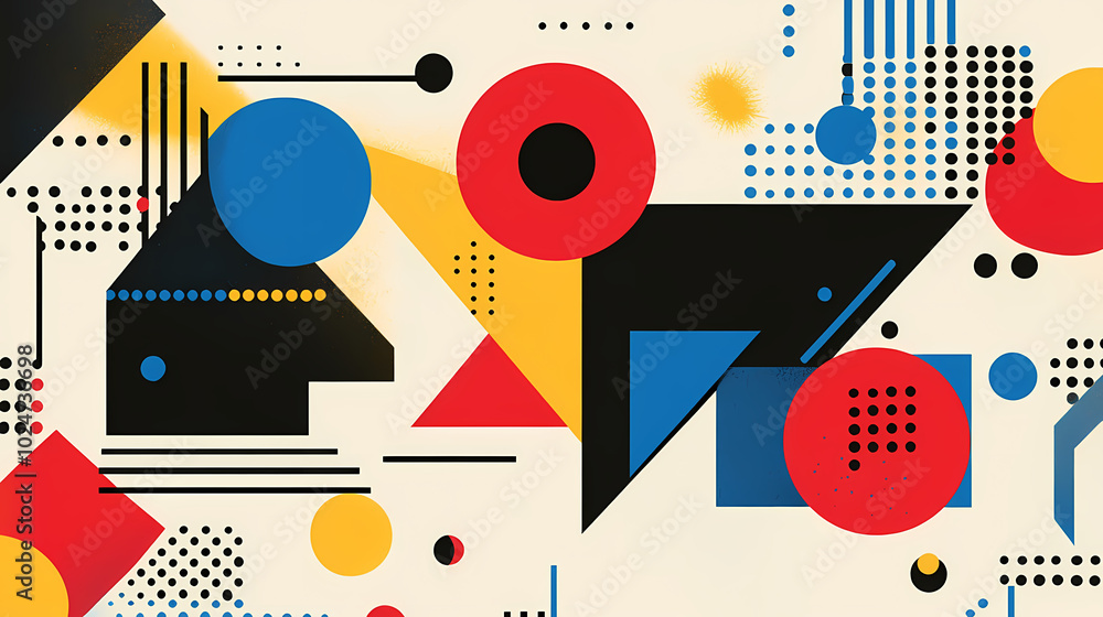 Geometric shapes and compositions inspired by Bauhaus or Memphis. Retro elements, geometric pattern for banners, posters, and leaflets. Geometric design background vector Geometric shapes and compositions inspired by Bauhaus or Memphis. Retro elements, geometric pattern for banners, posters, and leaflets. Geometric design background vector