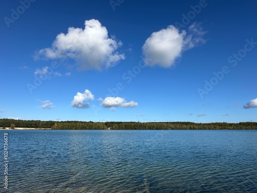 Obraz na płótnie Am Wasser, See w salonie