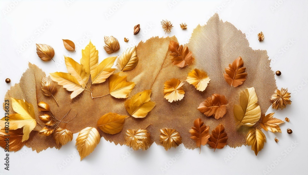 goldener herbst auf weissem hintergrund goldener herbst auf weissem hintergrund