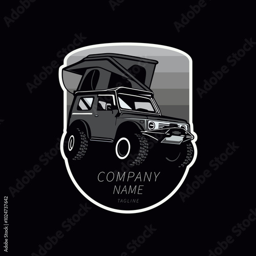 car offroad vector illustration