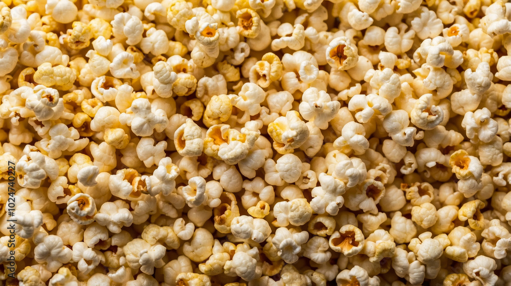 Crunchy and fresh popcorn, perfect for a movie night Crunchy and fresh popcorn, perfect for a movie night