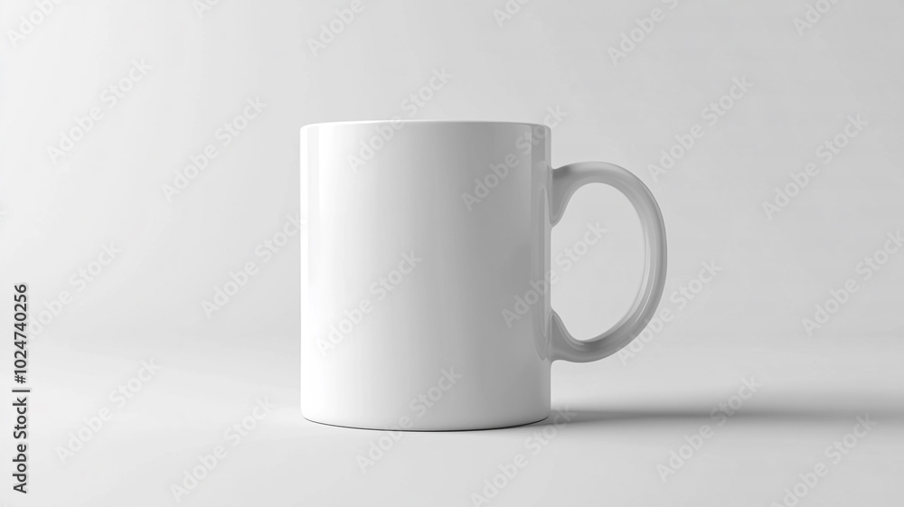 white mug mockup with white background for branding and advertising design white mug mockup with white background for branding and advertising design