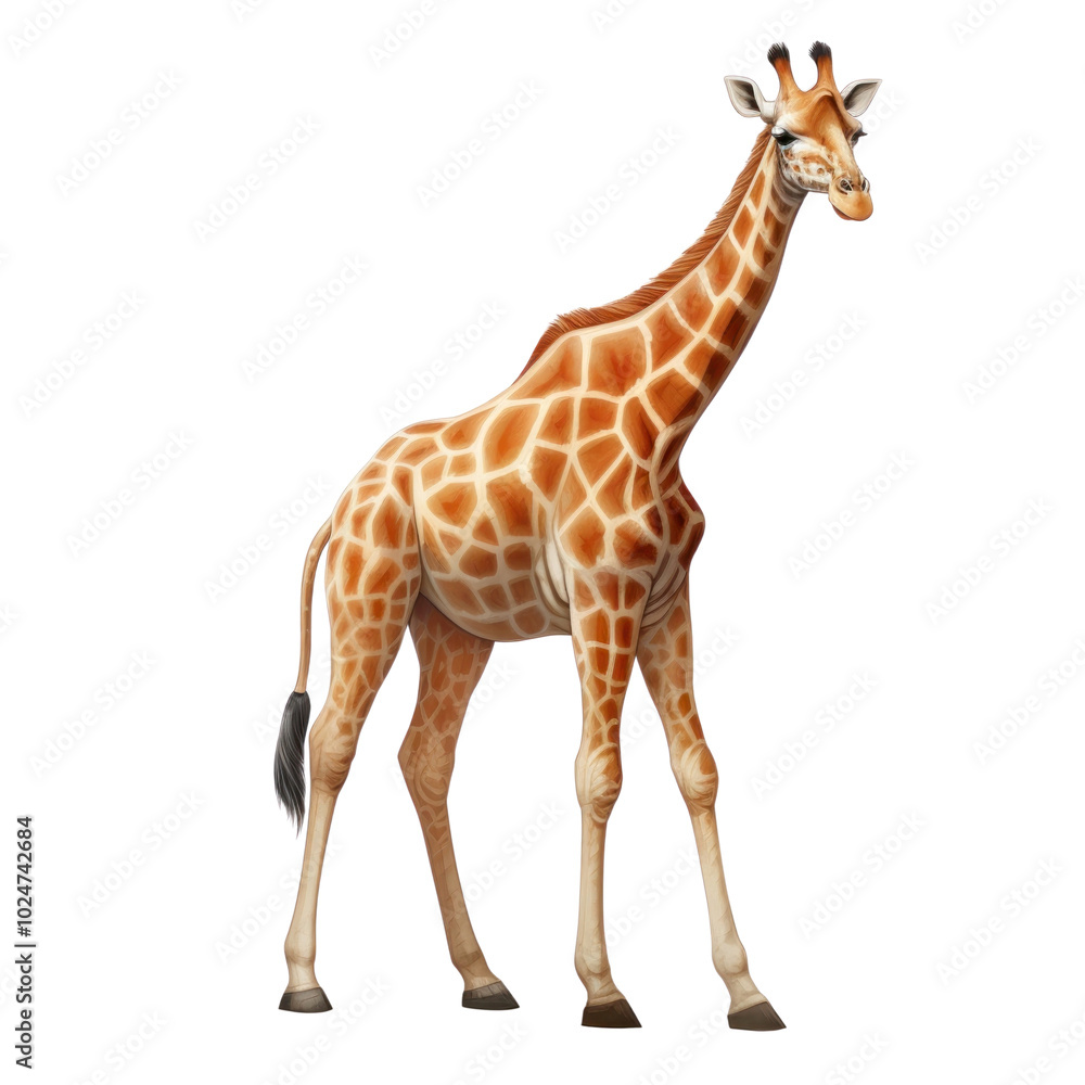 Fototapeta premium Wildlife giraffe animal mammal.