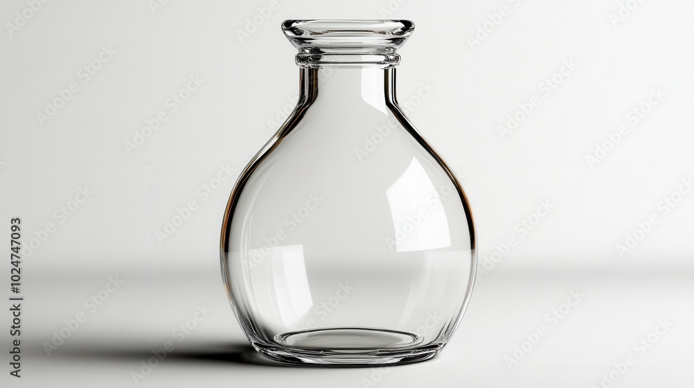 Round glass flask for scientific experiments and laboratory design Round glass flask for scientific experiments and laboratory design