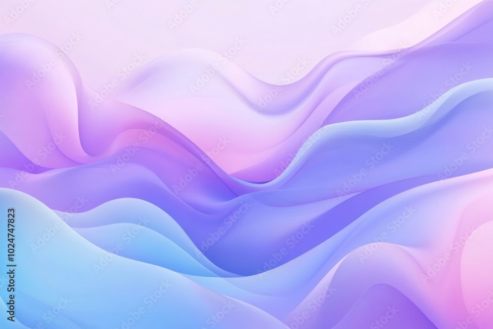 Soft blue and purple background with flowing shapes creates serene and calming atmosphere, perfect for various design projects Soft blue and purple background with flowing shapes creates serene and calming atmosphere, perfect for various design projects