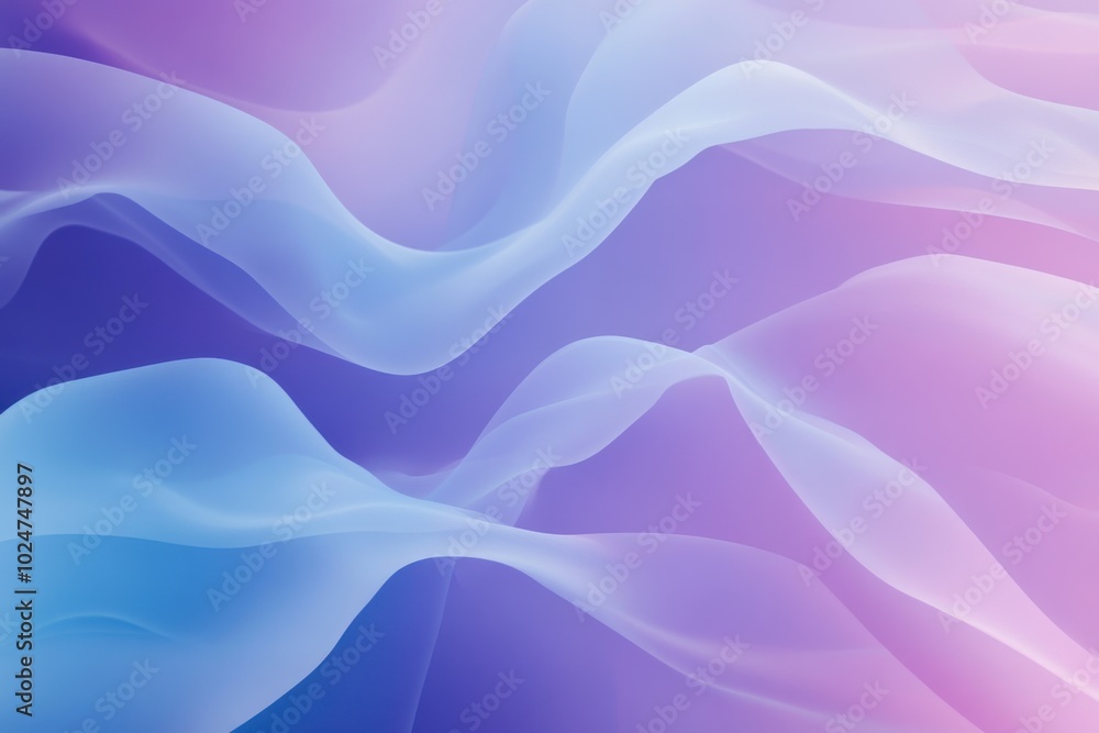 Soft blue and purple background with flowing shapes creates serene and calming atmosphere. gentle waves evoke sense of tranquility and elegance, perfect for various design projects Soft blue and purple background with flowing shapes creates serene and calming atmosphere. gentle waves evoke sense of tranquility and elegance, perfect for various design projects