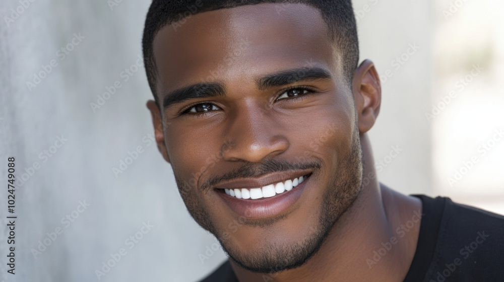 Confident young man smiling - portrait for personal branding and marketing Confident young man smiling - portrait for personal branding and marketing